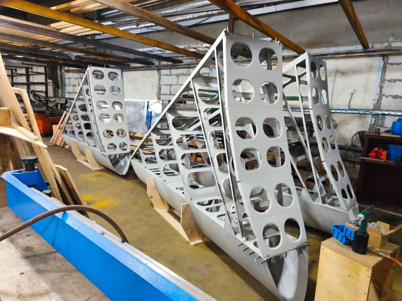 Manufacturing Central Sections of the Tail Fin for the NOVA‑2 Airship